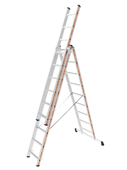 Echelle Pronor transformable 3 plans droite à embase